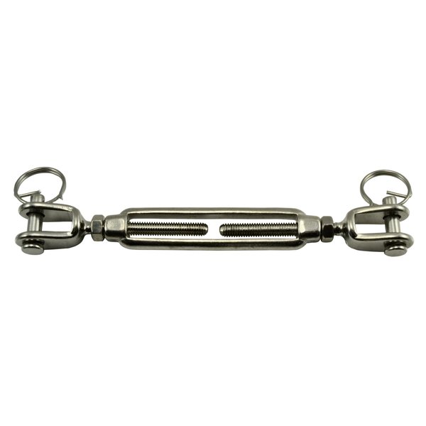 Midwest Fastener 3/16" 316 Stainless Steel Jaw/Jaw Turnbuckle 35801